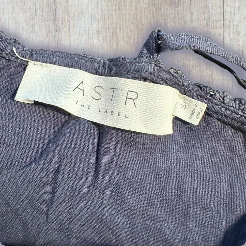 ASTR The Label Navy Blue ‘Lace Illusion Midi Dress’ Size Small - Picture 8 of 16